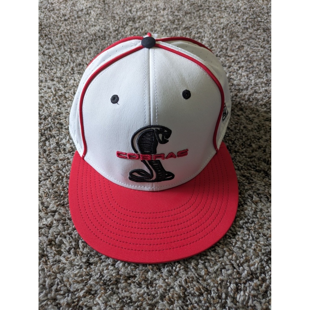 The Game Baseball Hat‎ Cap "Cobras" White Red Medium